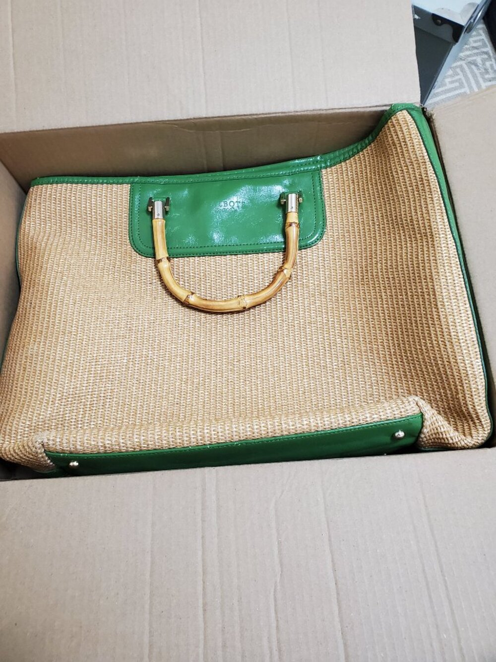 Vintage Talbots Rattan Totebag Purse - Picture 11 of 11